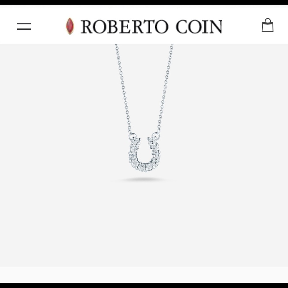 Roberto Coin Tiny Treasure Horseshoe  Necklace